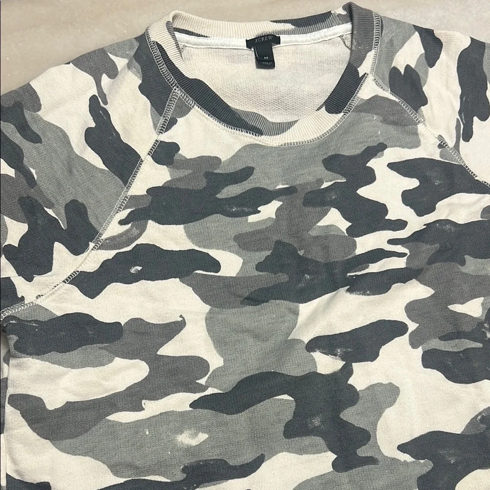J.Crew camo crew neck